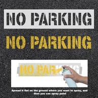 Estêncil de Silicone para Sinalização de Estacionamento Reservado - 2 Peças, 10cm, Flexível e Reutilizável - imagem 5