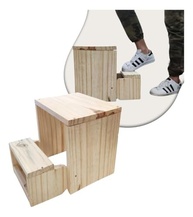 Banqueta Escadinha 2 Degraus - Auxiliar Rustica Moderna para Casa e Decoração - imagem 4