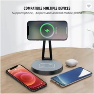 Carregador Wireless 2-em-1: iPhone, AirPods e Mais! - imagem 2