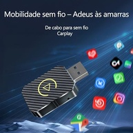 Adaptador CarPlay & Android Auto Sem Fio 2 em 1: Conectividade Inteligente e Plug and Play para Seu Carro 2016+ - imagem 5