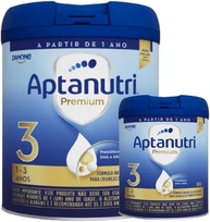 2 Latas -Aptanutri Premium 3 Fórmula Infantil em Pó Danone -800g - imagem 1
