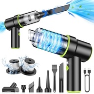 Aspirador Portátil CODN 12000PA: Sem Fio, 2 em 1 (Aspirador e Soprador) com Luz LED e Carregamento Tipo C - imagem 2