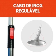 Mop Giratório com Cesto em Inox, 2 Refis de Microfibra e Dispenser para Sabão - NYBC - imagem 5