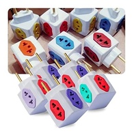 Kit 2 Adaptadores de Tomada Benjamim Power Cubo Giratório 4 Entradas Bivolt 10A/20A - imagem 5