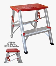 Banqueta Bilateral Art Factory com 2 Degraus - Segurança e Versatilidade em Alumínio - imagem 4