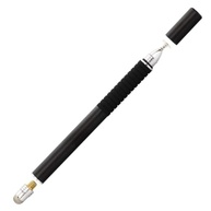 Caneta Stylus Metal Ponta Fina 2 em 1 Tela Touch Screen - Compatível c/Celular Tablet Ipad Iphone Ultrabook Apple Android Universal (Preto) - imagem 2