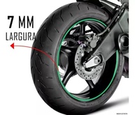 Kit 2 Folhas Adesivo Refletivo Verde para Rodas de Moto e Bicicleta - Segurança e Estilo! - imagem 4