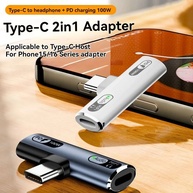 Adaptador USB-C 2 em 1: Carregue e Use Fone! - imagem 2