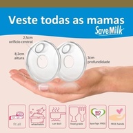Kit 2 Coletor Concha de Leite Materno Mãos Livres - Formato Anatómico Seguro BPA Free - imagem 3