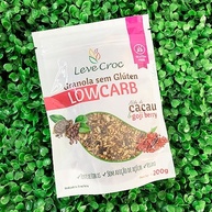 Kit 2 Granolas Low Carb Sem Glúten Leve Croc: Nibs de Cacau e Goji Berry, Coco e Damasco - imagem 3