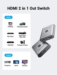 Switch HDMI 2x1 4K Vention: Conecte 2 Dispositivos em 1 Monitor/TV com Alta Qualidade - imagem 3