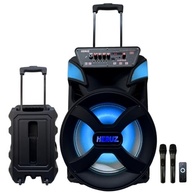 Caixa de Som Grande Bluetooth HZ-1000: 2 Microfones, Luzes LED e Som Potente! - imagem 2