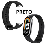 kIT 2 Pulseira para MI Band 8 Preto e Vinho Marsala Bracelete em Silicone TPU Regulavel Macia Confortavel e Regulagem para Vários Tamanhos - imagem 4