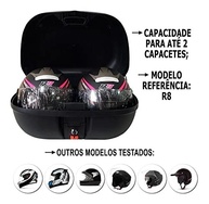 Bauleto Moto 45L Pro Tork Smart Box: Segurança e Estilo para 2 Capacetes (Vermelho Refletor) - imagem 5