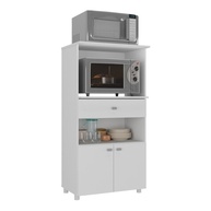 Armário Multiuso Moderno para Forno e Micro-ondas com 2 Portas e 1 Gaveta | Acabamento Brilhante UV - imagem 1
