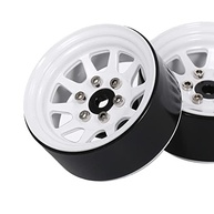 Rodas de Metal 54mm Brancas para Carros RC 1/10 On-Road e Drift (2 Peças) - imagem 4