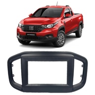 Moldura 2 DIN 7" Preta para Fiat Strada 2021+ Expex EPX FT-559: Instale sua Central Multimídia com Estilo! - imagem 1