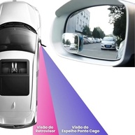 Espelho Convexo Ponto Cego Universal 2 Unidades - Visibilidade Total para Carros e Motos - imagem 4