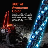 Luz LED RGB Espiral 1.8m para UTV/ATV - 2 Peças com Controle RF - True Mods - imagem 4
