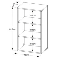 Estante Decorativa Clean 2 Prateleiras Branca Artany - imagem 4