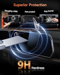 Protetor de Tela CDEFG 2 Peças para Chevrolet Tahoe 2025-2026: Tela 17.7" + Painel 11" - Proteção Premium - imagem 5
