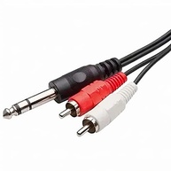 Cabo P10 Stereo para 2 RCA 2 Metros: Conexão de Áudio Impecável - imagem 3
