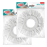 2 Refis Mop Giratório Flash Limp: Limpeza Fácil e Rápida - imagem 1