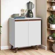 Balcão Madesa Reims 70 cm 2 Portas – Design Moderno e Resistente em Branco - imagem 3