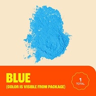 Chameleon Colors Pó revelador de gênero azul - 2 sacos de 2,3 kg - Cor azul vibrante - Para bebês meninos - Sacos de fácil abertura - Limpeza fácil - Não tóxico - imagem 4