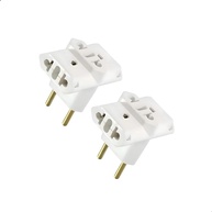 Kit 2 Adaptadores de Tomada T 3 Pinos 10/20A Bivolt - Mais Conexões com Segurança! - imagem 1