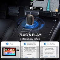 Adaptador Kacenray 2 em 1: CarPlay e Android Auto Sem Fio para Seu Carro - imagem 5