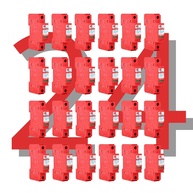 Kit 24x DPS Slim 275V 45kA Vermelho Tipo 2: Proteção Essencial Contra Surtos e Raios - imagem 1