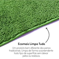 Pano Limpa Tudo Ecomais Microfibra ÁKORA - 80% Poliéster 20% Poliamida | Limpeza Sem Produtos Químicos - imagem 4