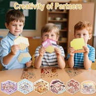 Conjunto de 20 Adesivos 3D DIY - Livro de Cenas para Crianças e Adultos - Animais Fofos e Decoração Criativa - imagem 3