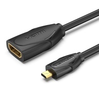 Cabo Micro HDMI para HDMI 2.0 1m 4K UHD - Conexão Premium para Câmeras, Drones e Tablets - imagem 2