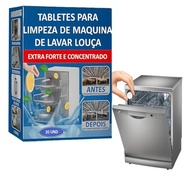 Pastilhas Limpadoras para Máquina de Lavar Louça - Kit com 20 Unidades - Limpeza Profunda, Anticalcário, Elimina Odores e Gordura - Compatível com Todas as Máquinas - imagem 2