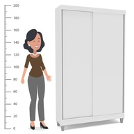 Sapateira Diamante 20 Prateleiras com 2 Portas de Correr Yescasa Branco - imagem 5