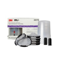 3M PPS 2.0 Kit de iniciante para pistola de pintura com copo, tampas e forros, 26172, 650 ml, filtro de 200 mícrons, uso para carros, móveis, casa e mais, 1 copo de tinta, 6 tampas e forros descartáveis, 16 plugues de vedação - imagem 1