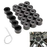 Kit 20 Tampas Porca Roda 17mm Preta + Ferramenta VW Jetta, Golf, Passat - imagem 2