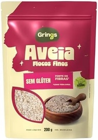 Grings Aveia Flocos Finos Sem Glúten 200 G - imagem 2