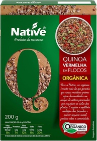 Flocos Quinoa Vermelha Orgânica, Native, 200 g - imagem 1