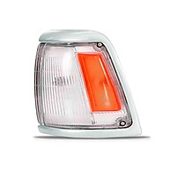 Pisca Setas Hilux 4X2 Cristal e Âmbar com Aro Prata – 1993 a 2001 - imagem 2