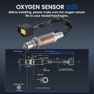 Sensor de Oxigênio O2 Downstream Jeep Liberty 2002-2003 V6 3.7L - Substituição Direta OEM 13672, 56041953AA - imagem 4