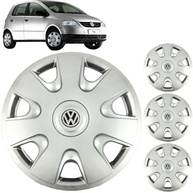 Jogo 4 Calotas Aro 15 VW Fox City 2003-2009 Grid GR066AR com Adesivo Logo Resinado - imagem 2