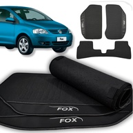 Jogo de Tapetes Automotivos Emborrachados para VW Fox (2003-2013) - 3 Peças Premium - imagem 1