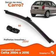 Palheta Limpadora Para-Brisa Traseiro Vigia Slim 12" Celta (2004-2016) - Silicone Premium - imagem 4