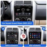 Rádio Automotivo Bobuluo 2+64GB para Suzuki Grand Vitara (2005-2015): Carplay/Android Auto Sem Fio e Tela IPS 9" - imagem 3