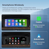 Central Multimídia Android Auto Apple CarPlay Sem Fio 8.8" BMW Série 3/5 E90 E60 (2005-2008) CCC - imagem 4