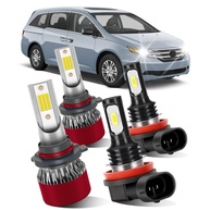 Kit 4 Lâmpadas LED Farol Alto e Neblina Honda Odyssey 2005-2010 - 800% Mais Brilho Branco 6000K - imagem 1