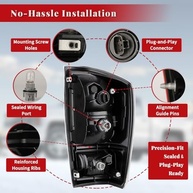 Conjunto de Luzes Traseiras para Toyota Tacoma 2005-2015 (Motorista e Passageiro) - imagem 3